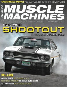 HEMMINGS MUSCLE MACHINES 2017 OCT - FAST NATS, '70 OLDS 4-4-2, '68 HEMI SUPER B